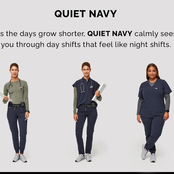ISO Figs Scrubs in Quiet Navy XXS XXSP